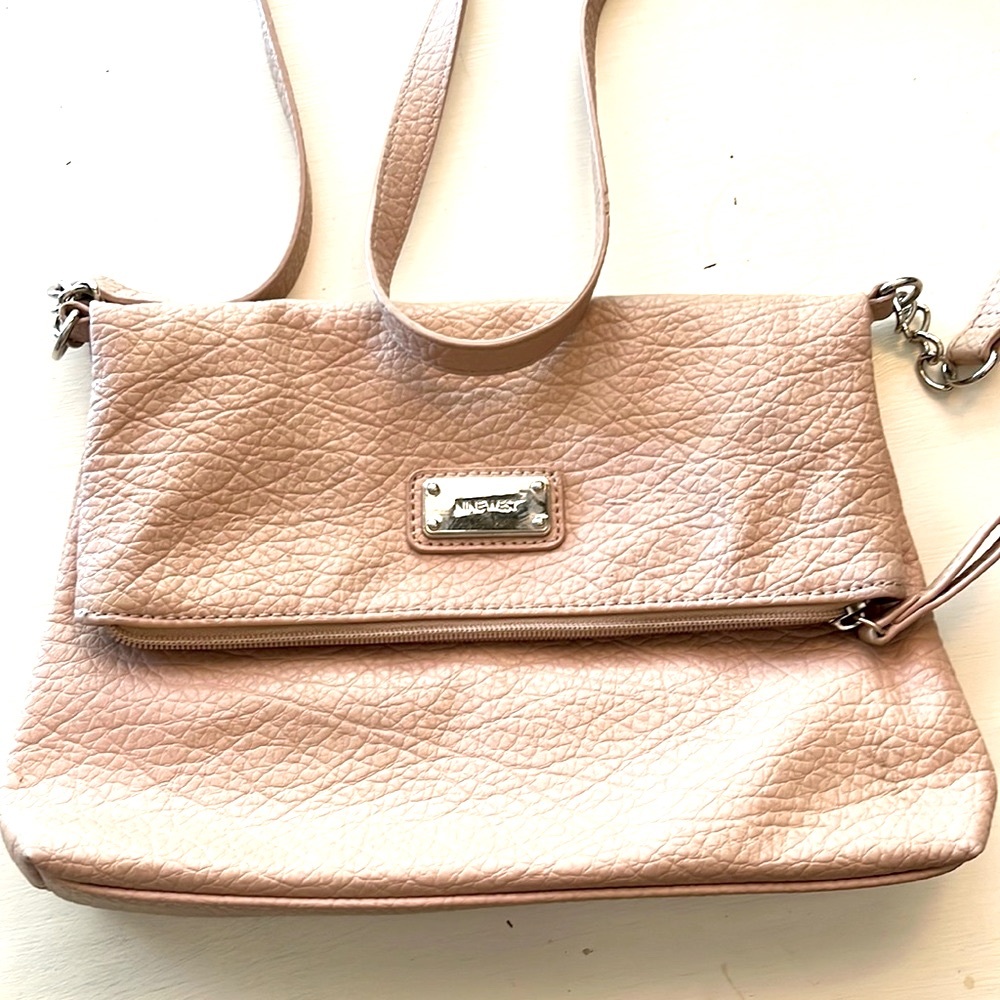 HARE & ROSE Vegan Leather Satchel Handbag – Recycled Water-Based Saffiano Purse With Adjustable Strap, Multiple Pockets (Bare Sand/Kiera Black) - View #7